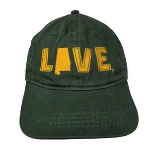Game Day Slideback Hat Green One Size Adjustable Embroidered 6 Panel